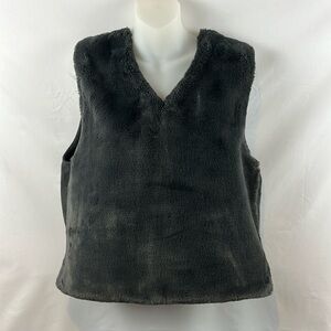 Zio Songzio Gray Unisex‎ Fuzzy Vest Stylish Designer Winter Vest Size S (55)